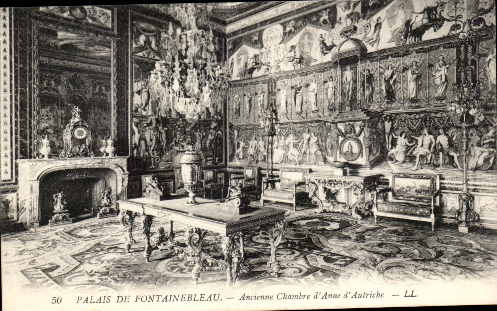 CPA Fontainebleau old Room of Anne of Austria