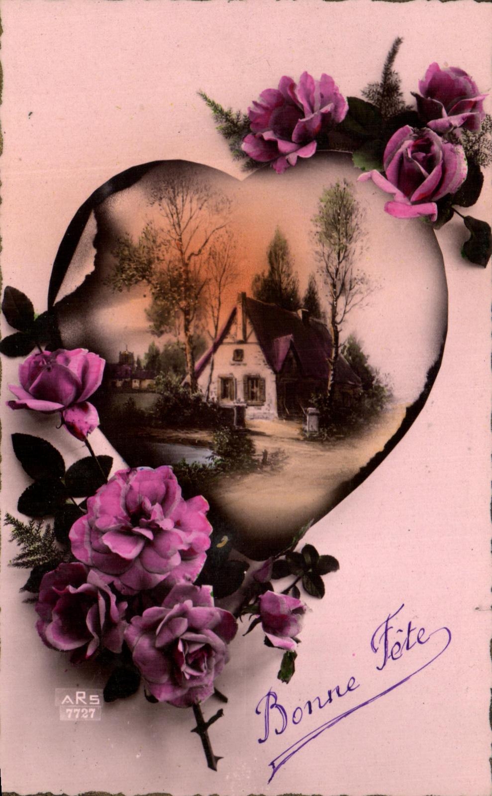 CPA Bonne celebra las flores