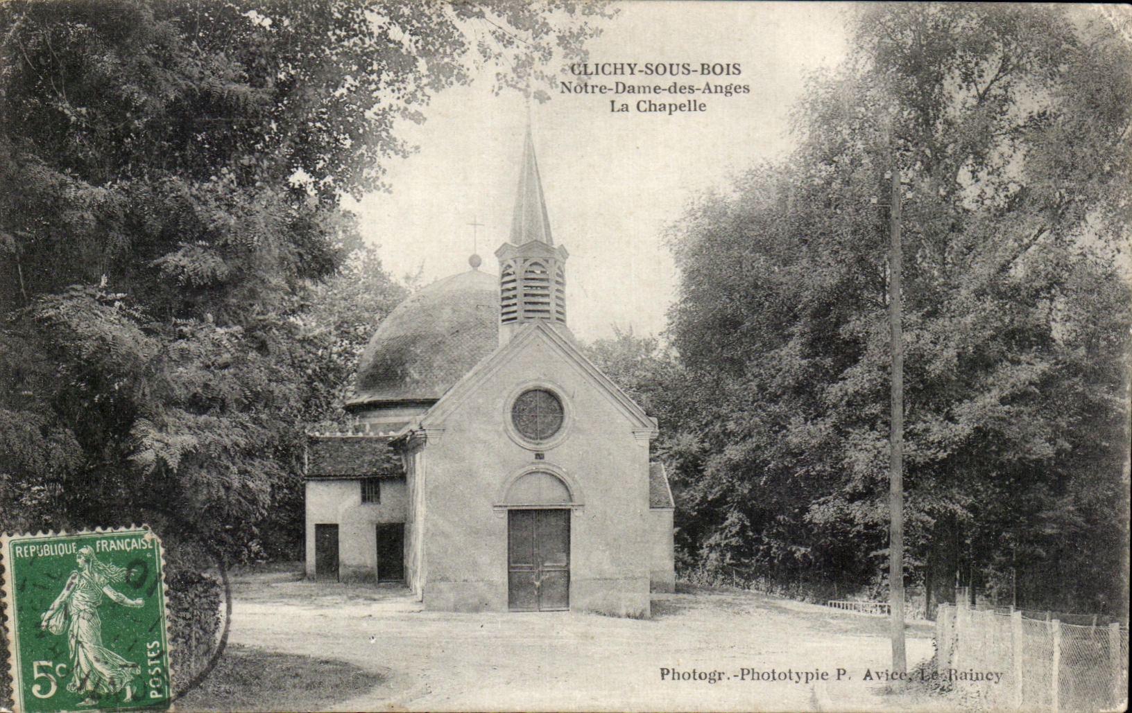 CPA Clichy Under Wood Our Lady Of the Angels La Chapelle