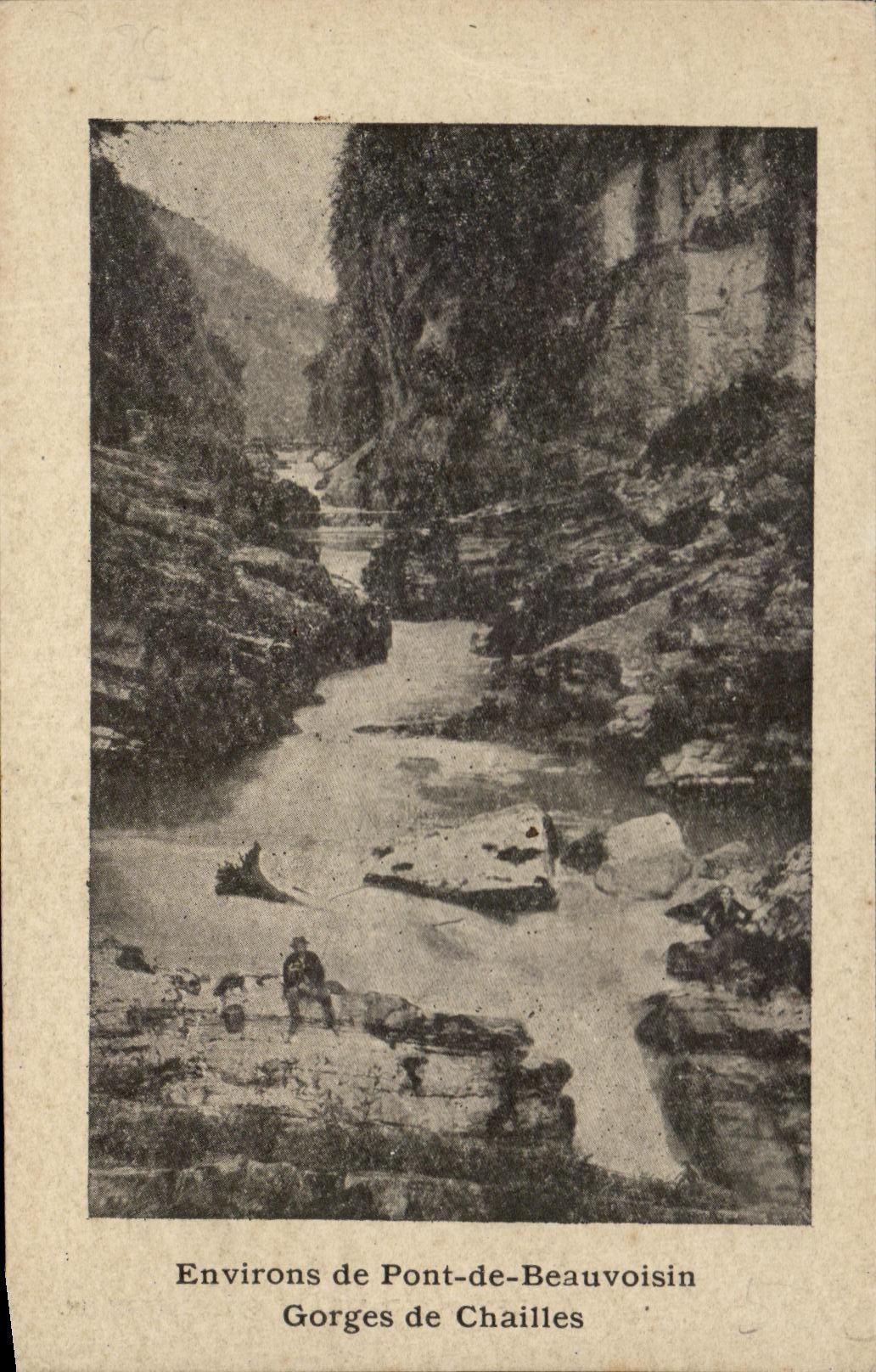 CPA Surroundings Of Bridge De Beauvoisin Falls Of Road metals