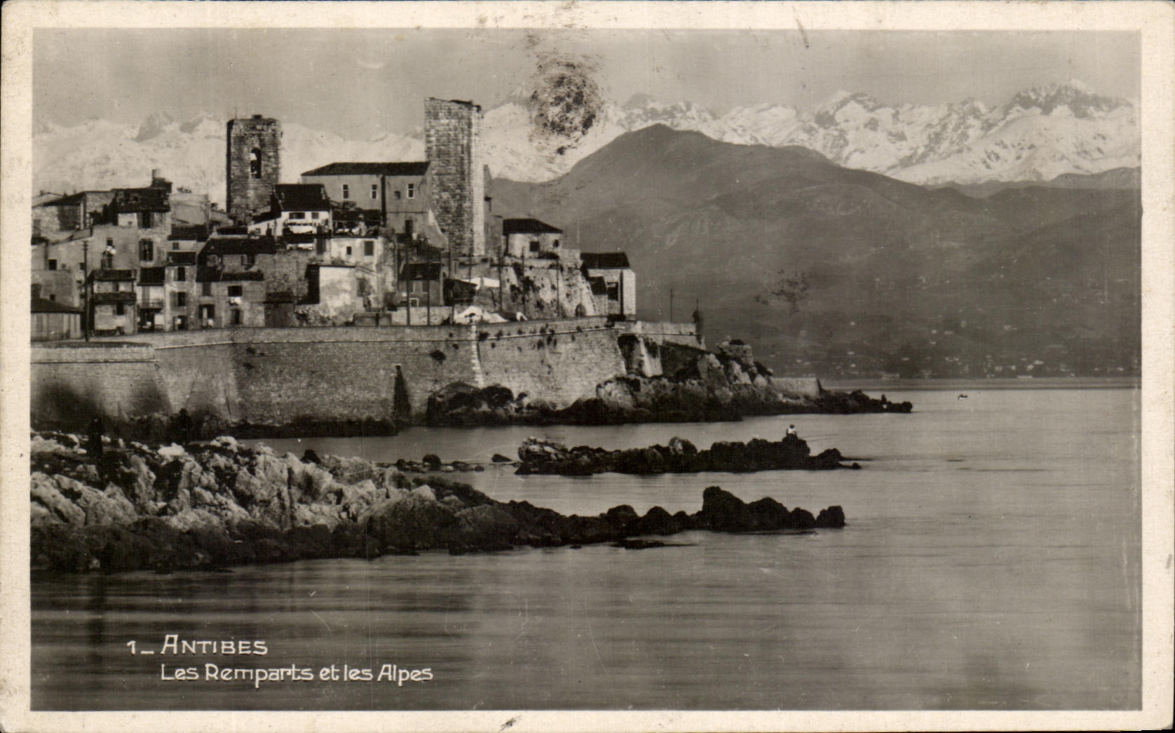 CPA Antibes Walls And the Alps
