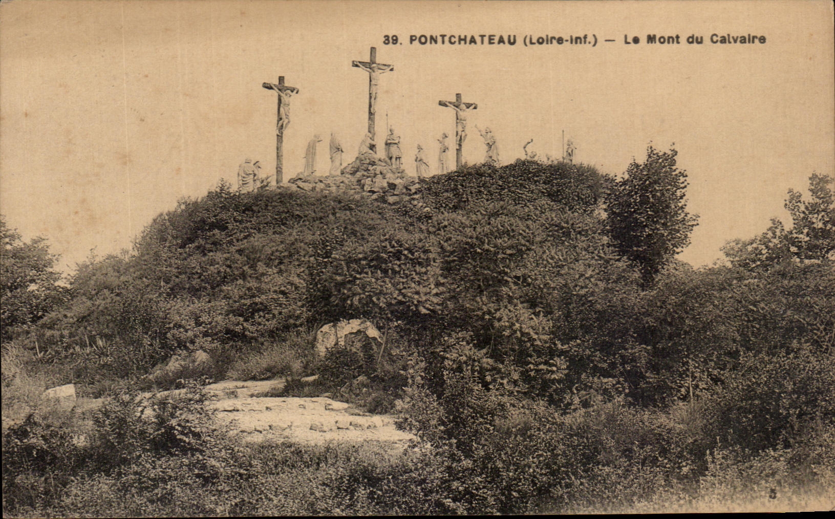 CPA Pontchateau the Mount of the Martyrdom