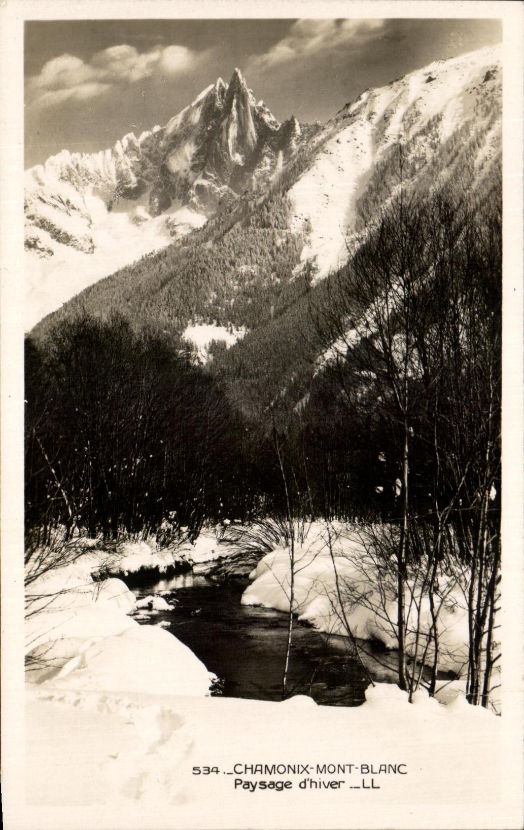 CPA Chamonix Mont Blanc Paysage d'hiver
