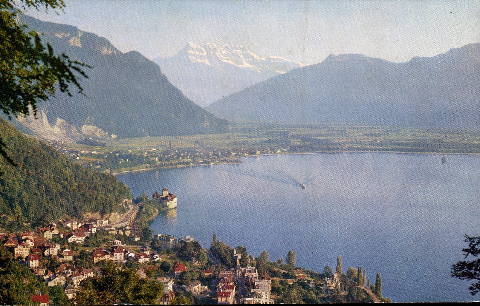 CPM Territet Le Chateau De chillon Et Les Dents Du Midi
