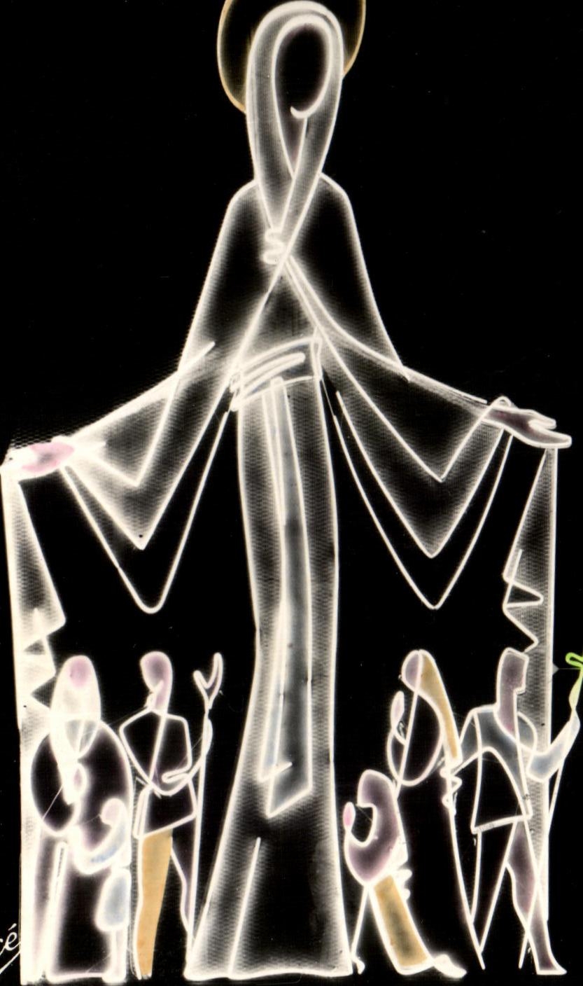 CPA Lourdes the Luminous Reason With Entrance For the Cave