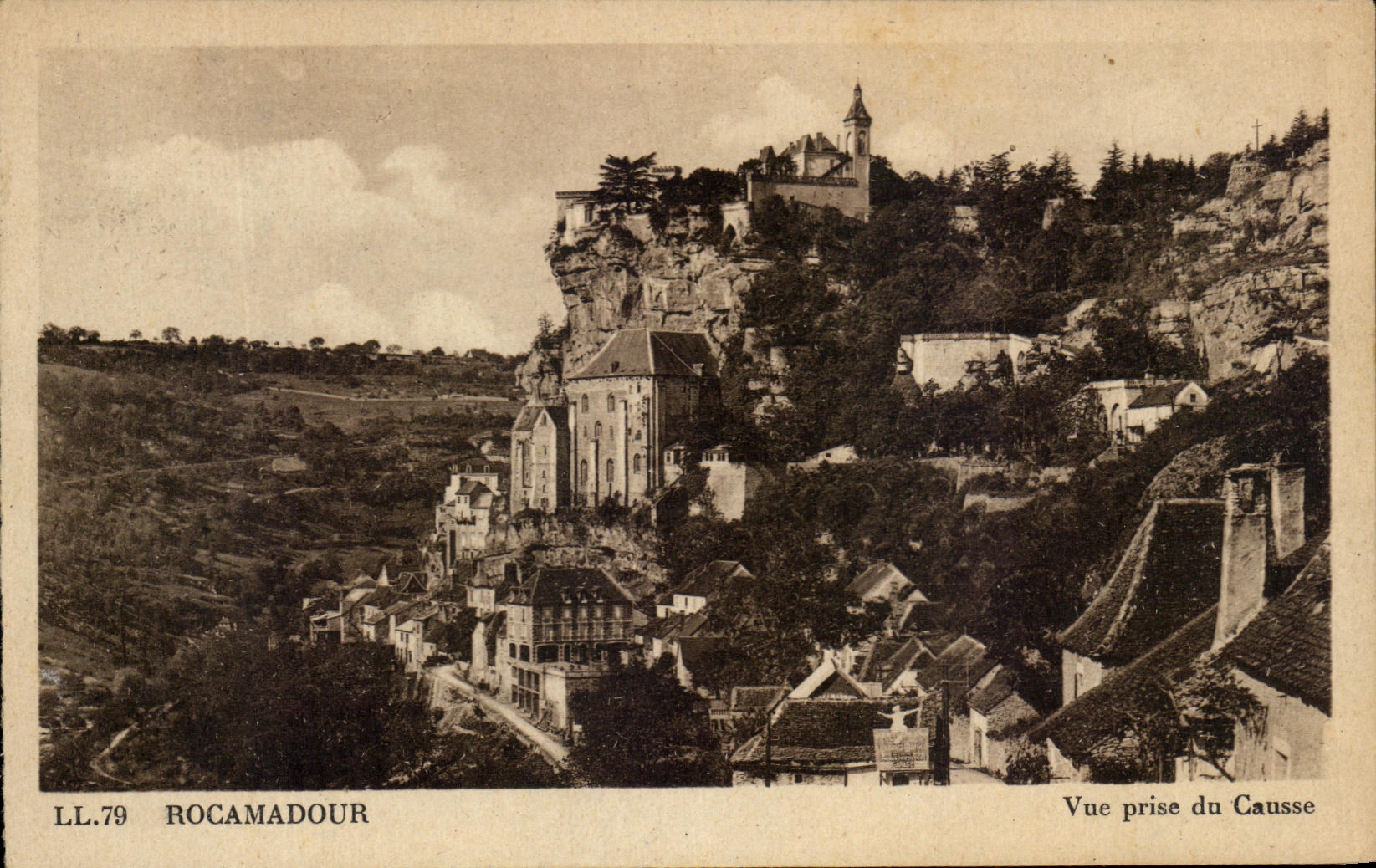 CPA Rocamadour Vue prise du Causse