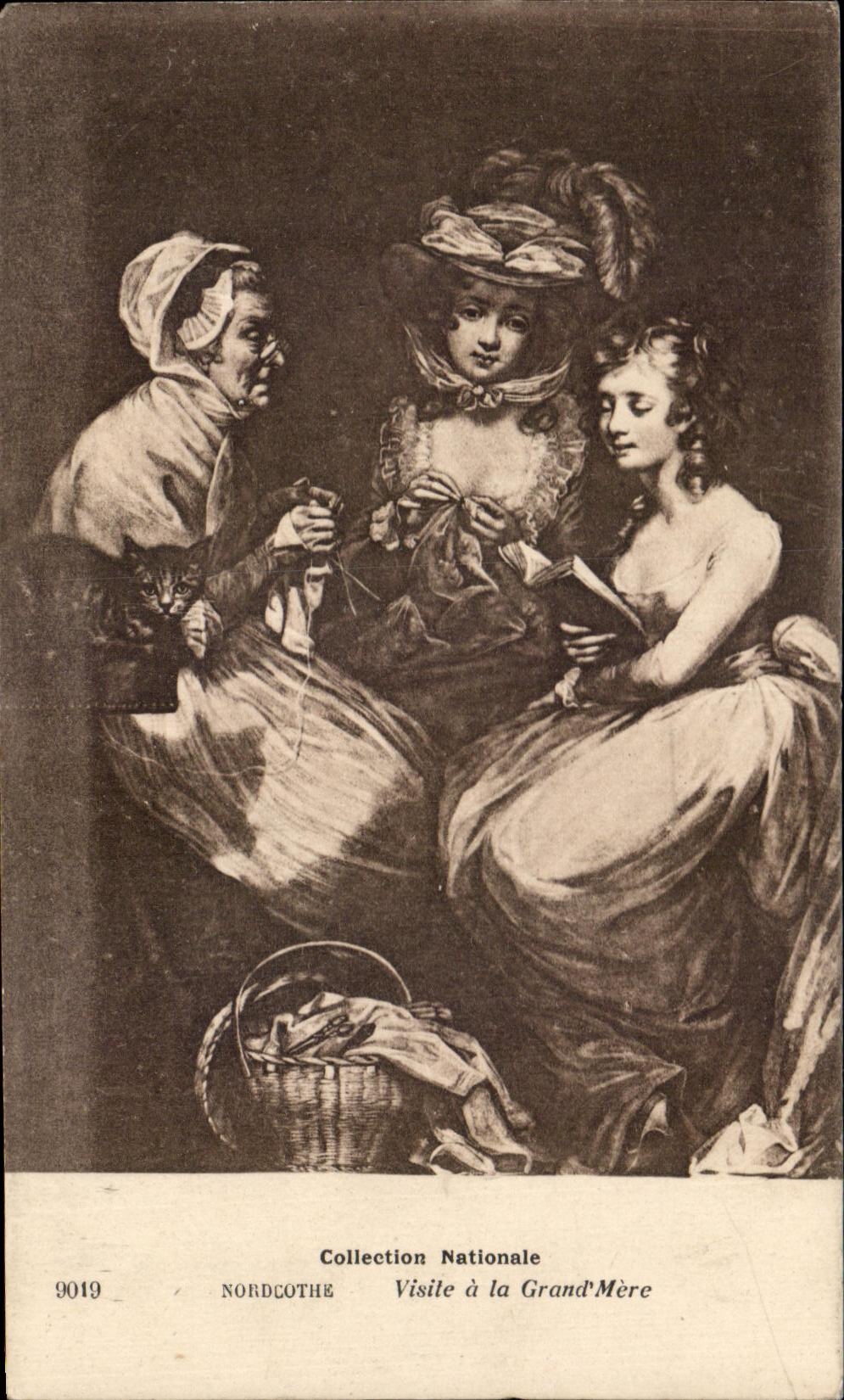 CPA Collection Nationale Nordcothe Visite a la Grand Mere