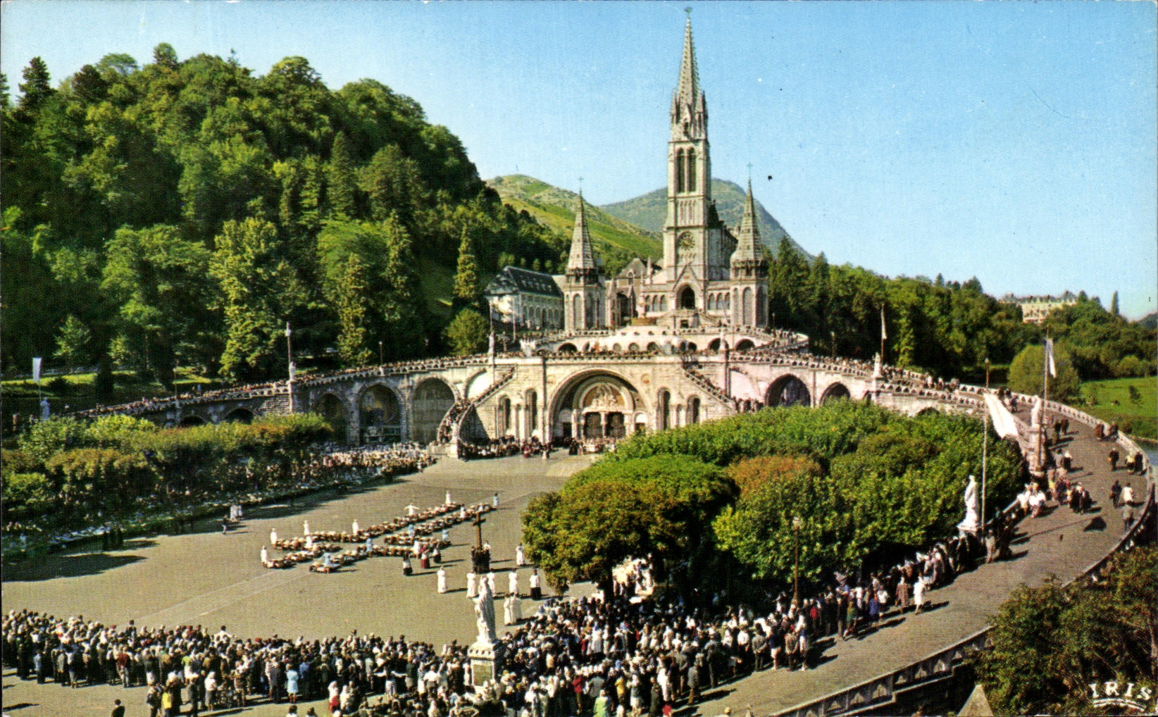 CPSM Lourdes patients attending the Way of Cross