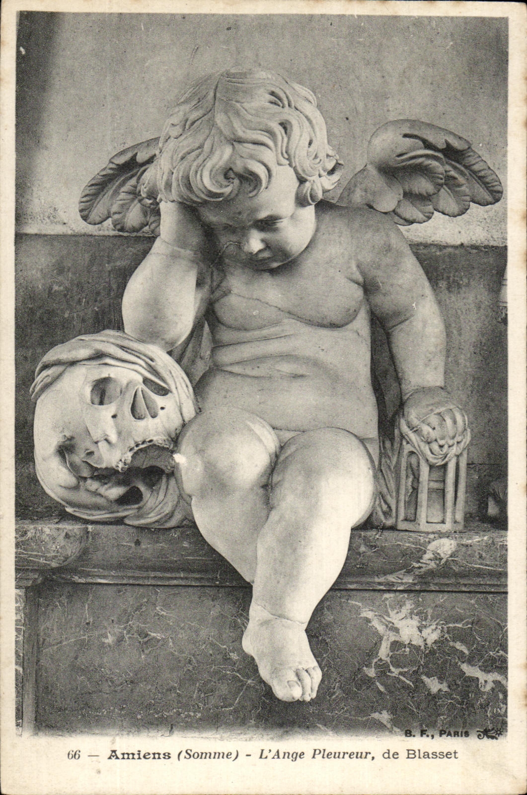 CPA Amiens the Whining Angel of Blasset