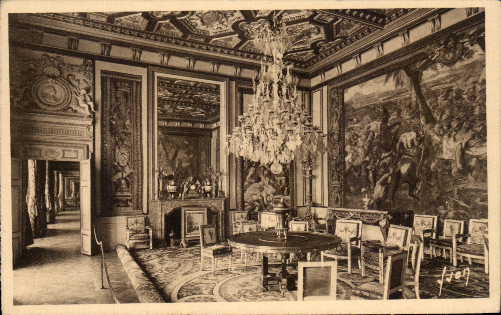 CPA Fontainebleau the Palate Living room of the Pope