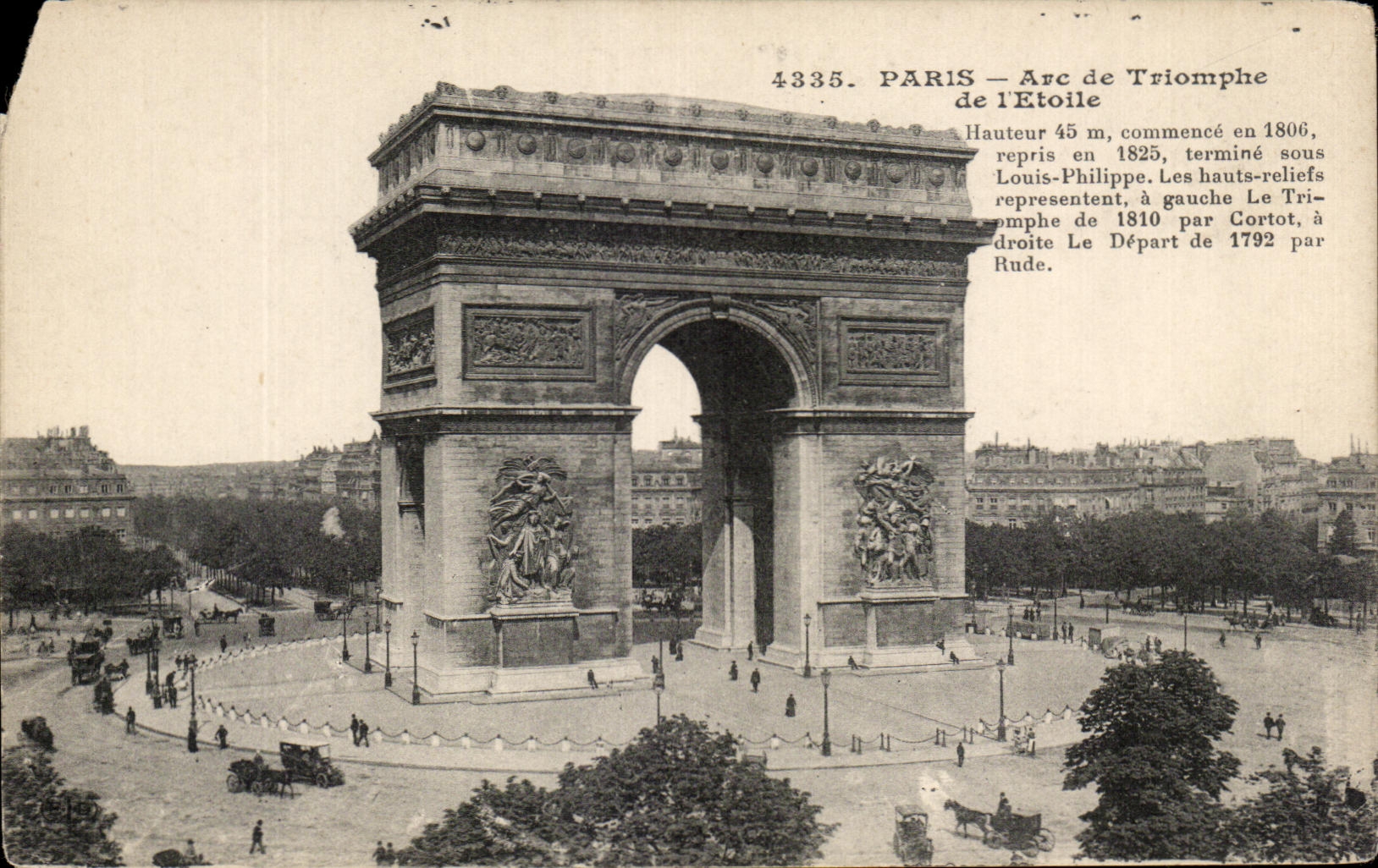 CPA Paris Arc de Triomphe de I'Etoile