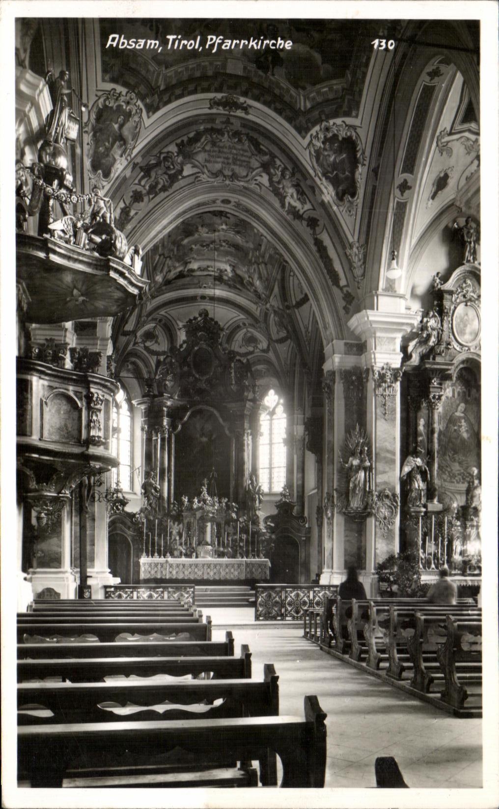 CPA Absam el Tirol Pfarrkirche