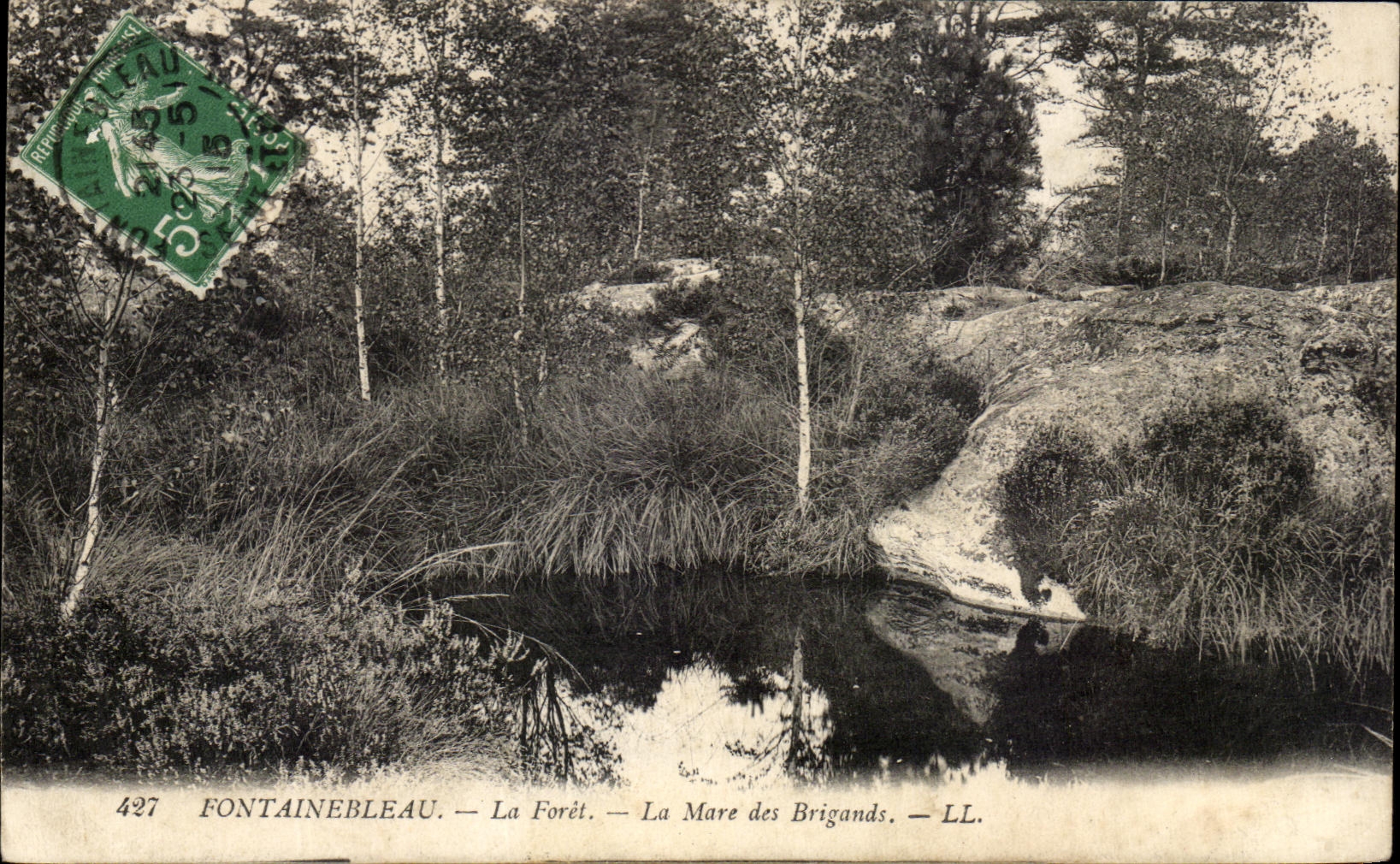 CPA Fontainebleau the Drill the Pond Of the Brigands