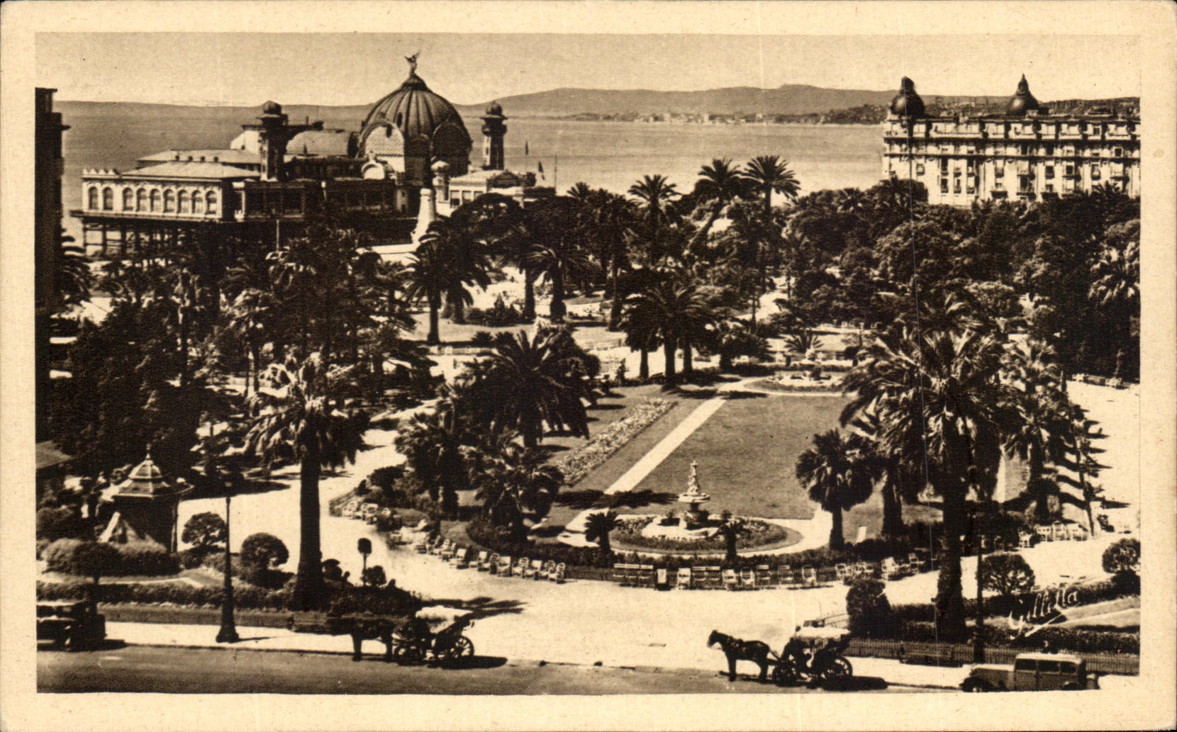 CPA Niza los jardines Albert 1r