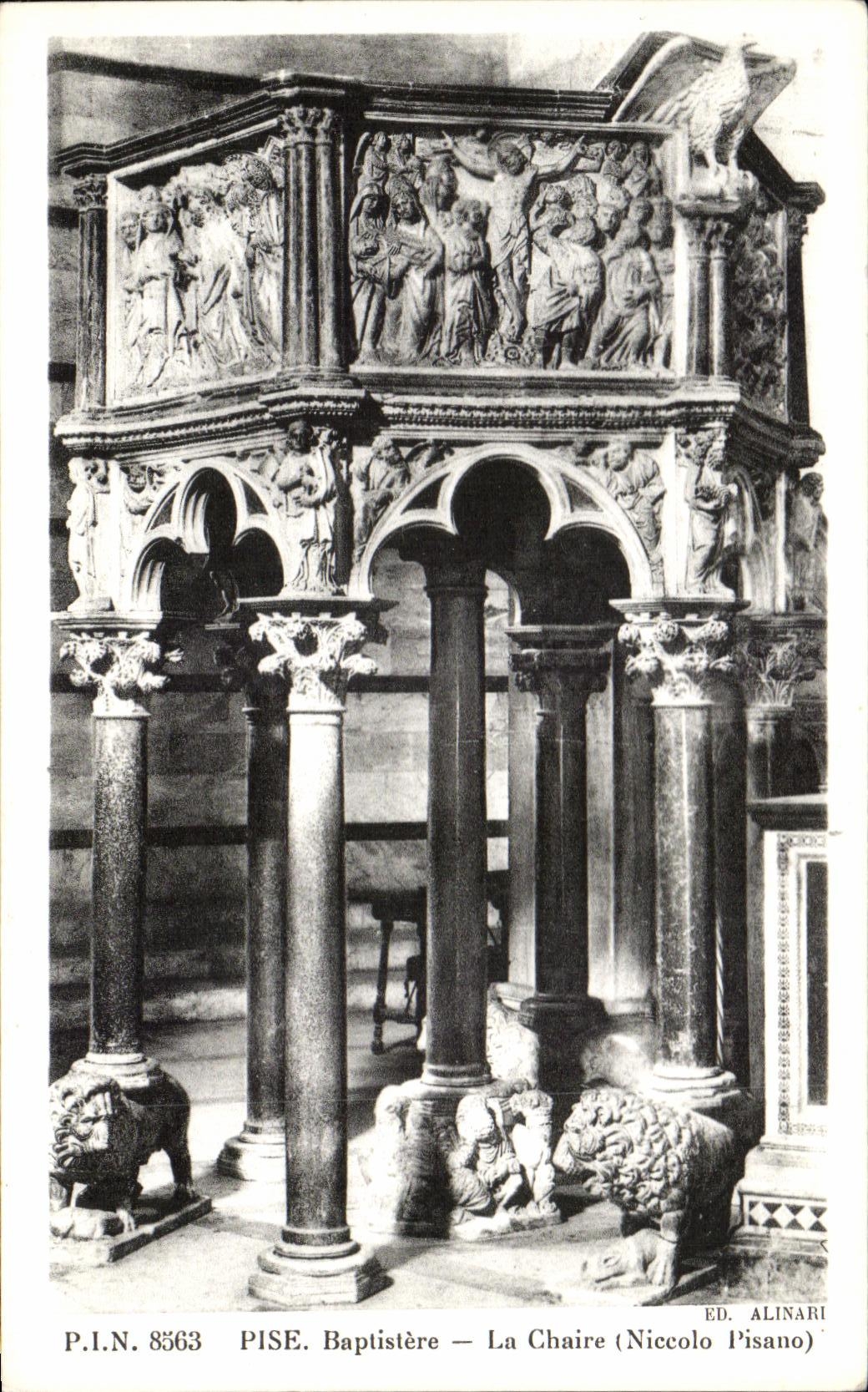 Baptistry de CPA Pisa el pulpito