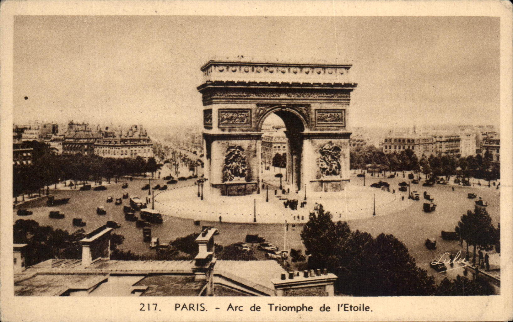 CPA Paris Arc de Triomphe de L'Etoile