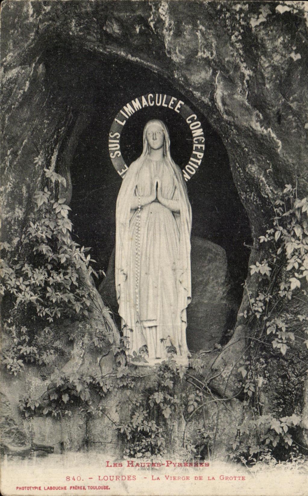 CPA Lourdes the Virgin Of the Cave
