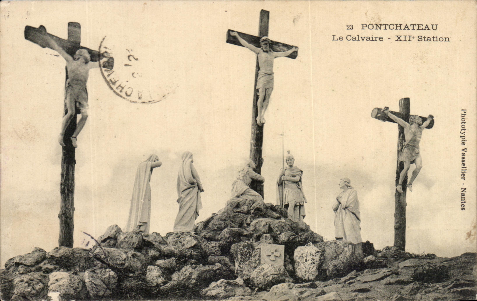 CPA Pontchateau el martirio