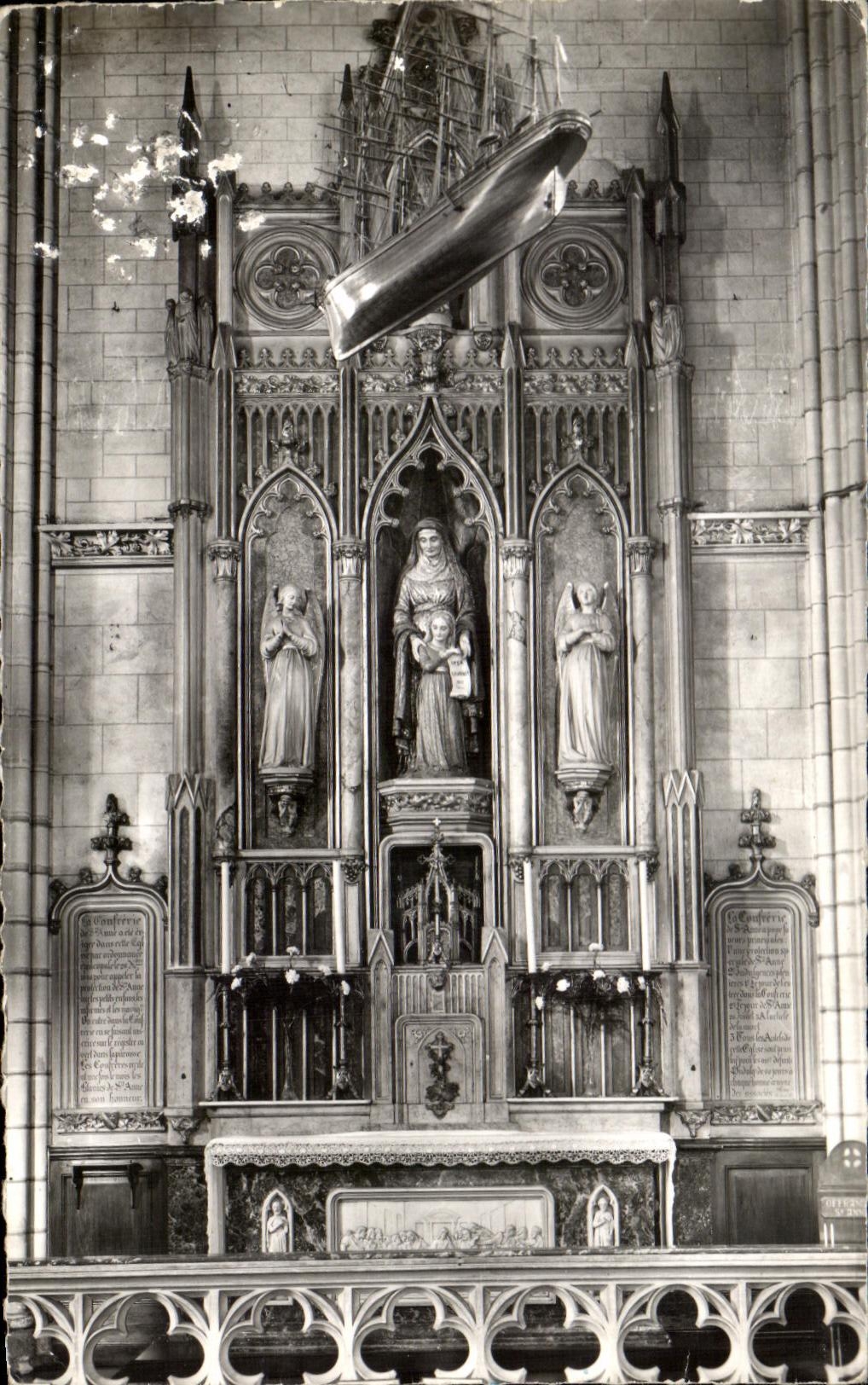 CPA Nantes Church Sainte Anne Autel Of Health
