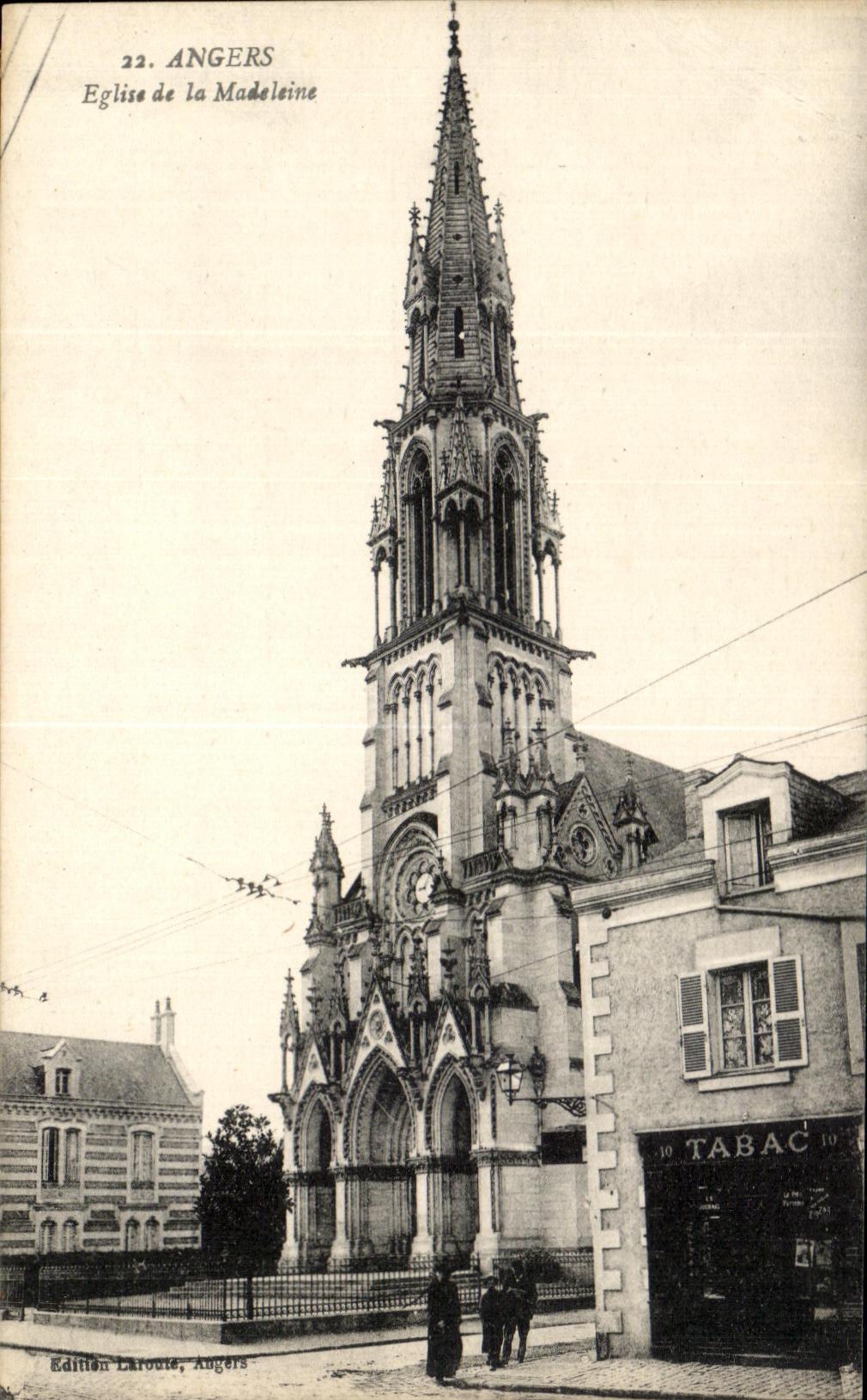 CPA Angers Church Of the Madeleine Tobacco