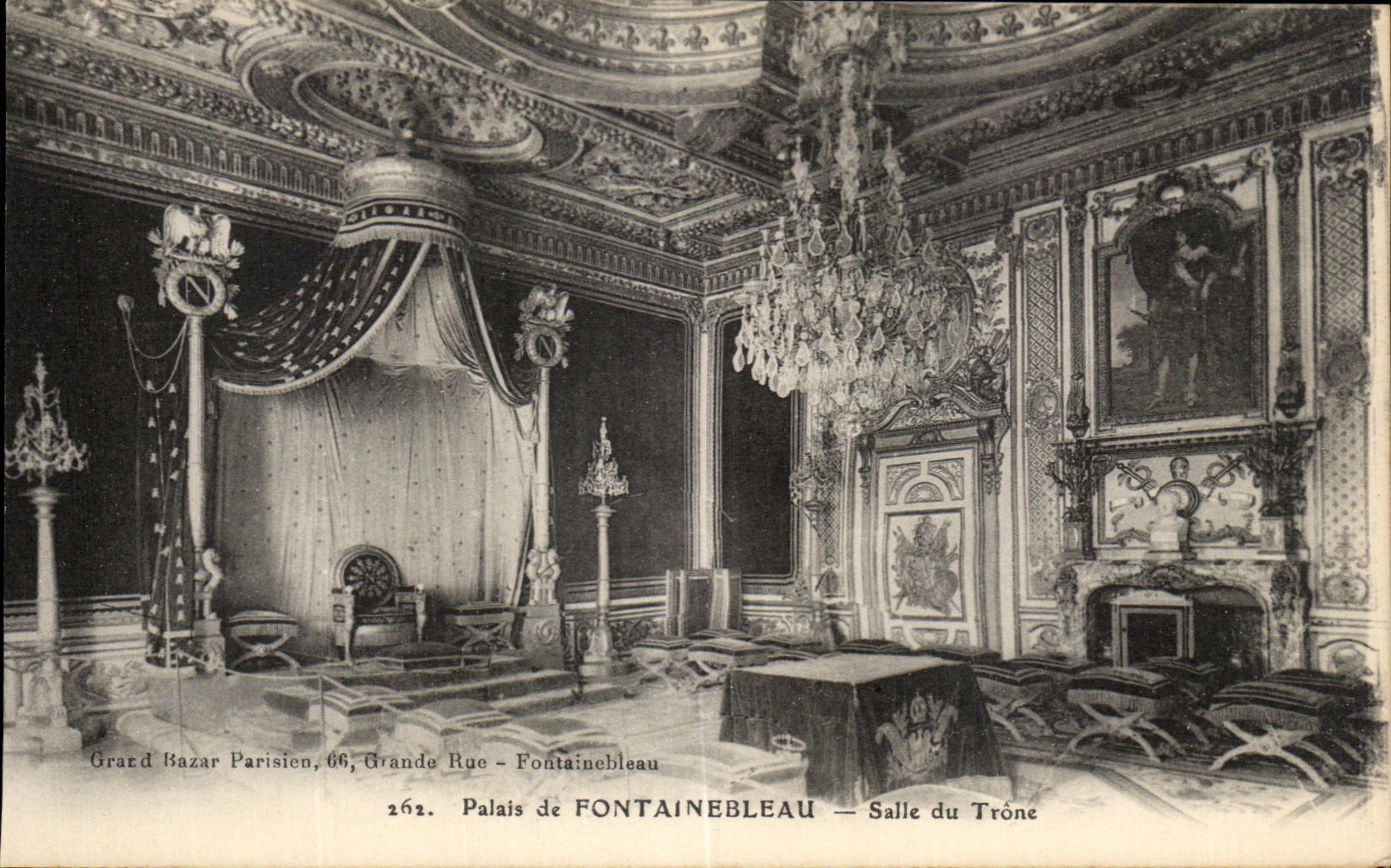 CPA palate De Fontainebleau throne room