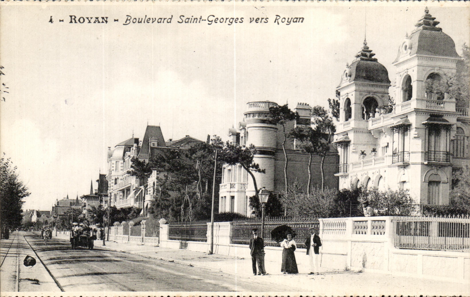 Santo Jorte del bulevar de CPA Royan hacia Royan