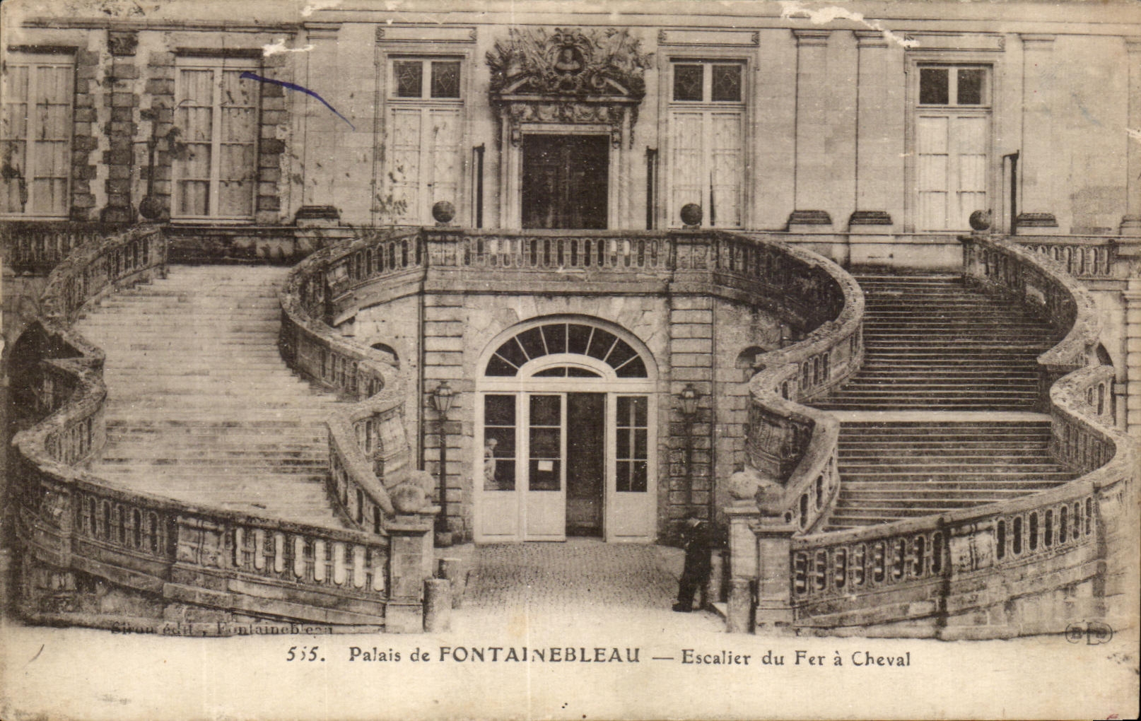 CPA Palais of Fontainebleau Escalier of the Horseshoe