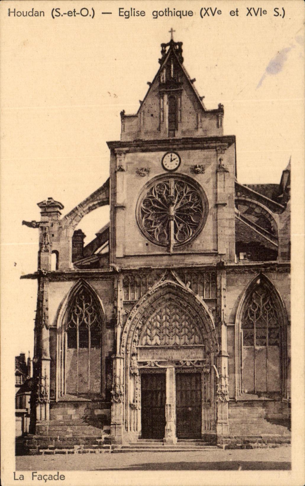 CPA Houdan Eglise Gothique