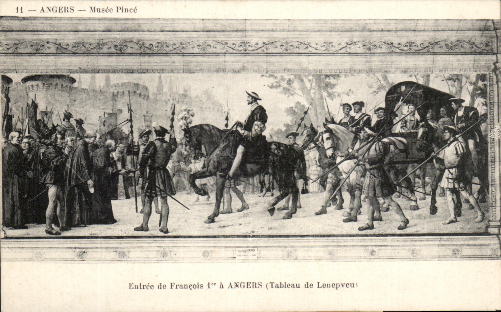 CPA Entree of François 1st has Angers Tableau of Lepnepveu