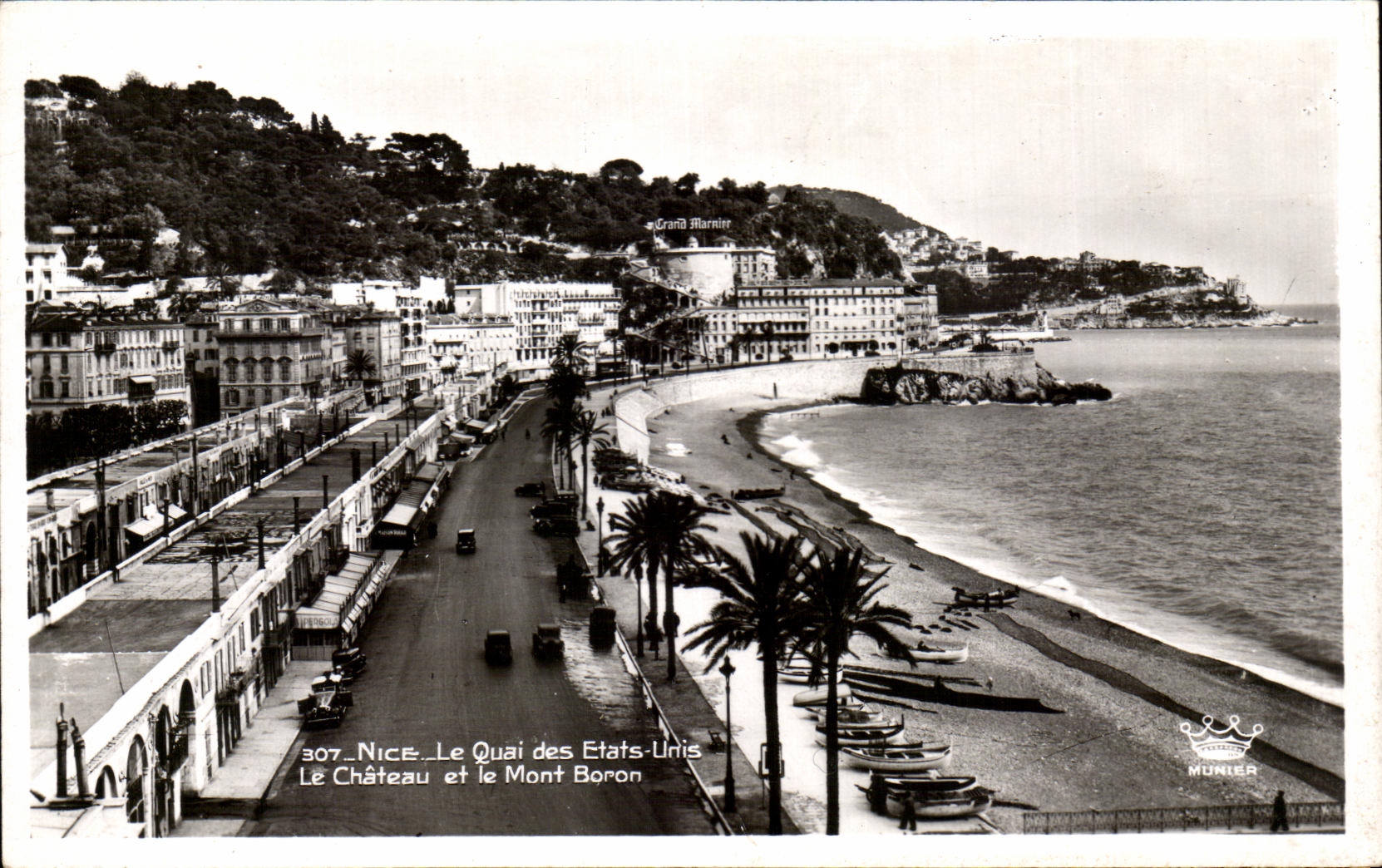 CPA Niza el muelle de los Estados Unidos el castillo y el boro montan