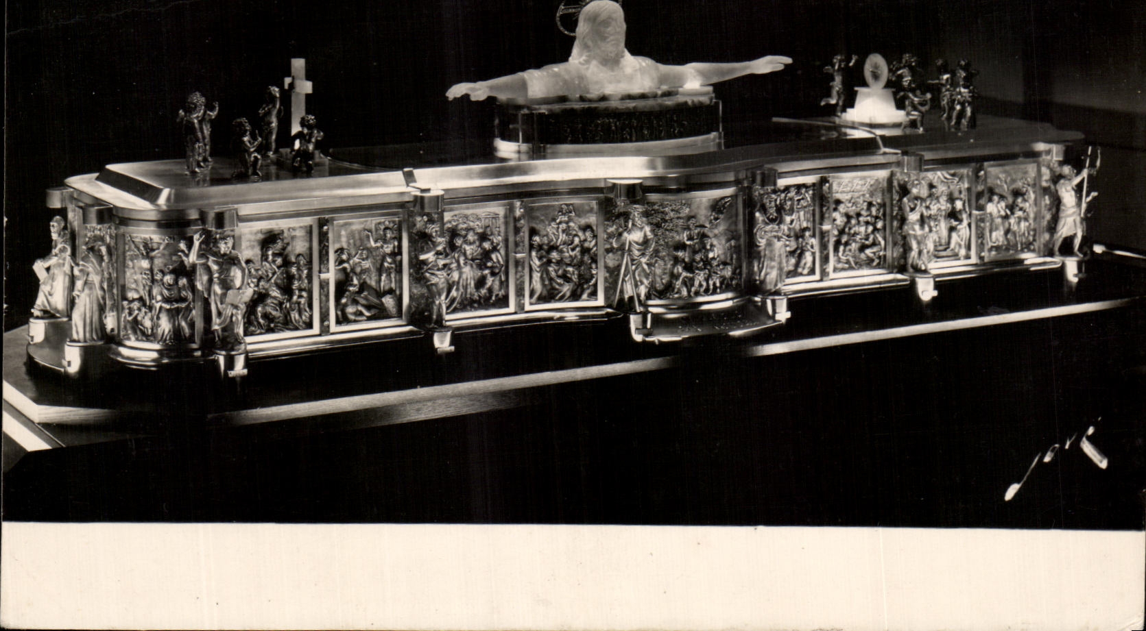 CPA Christus Pax Nostra of F Rod Lourdes Tresord Unique in the World