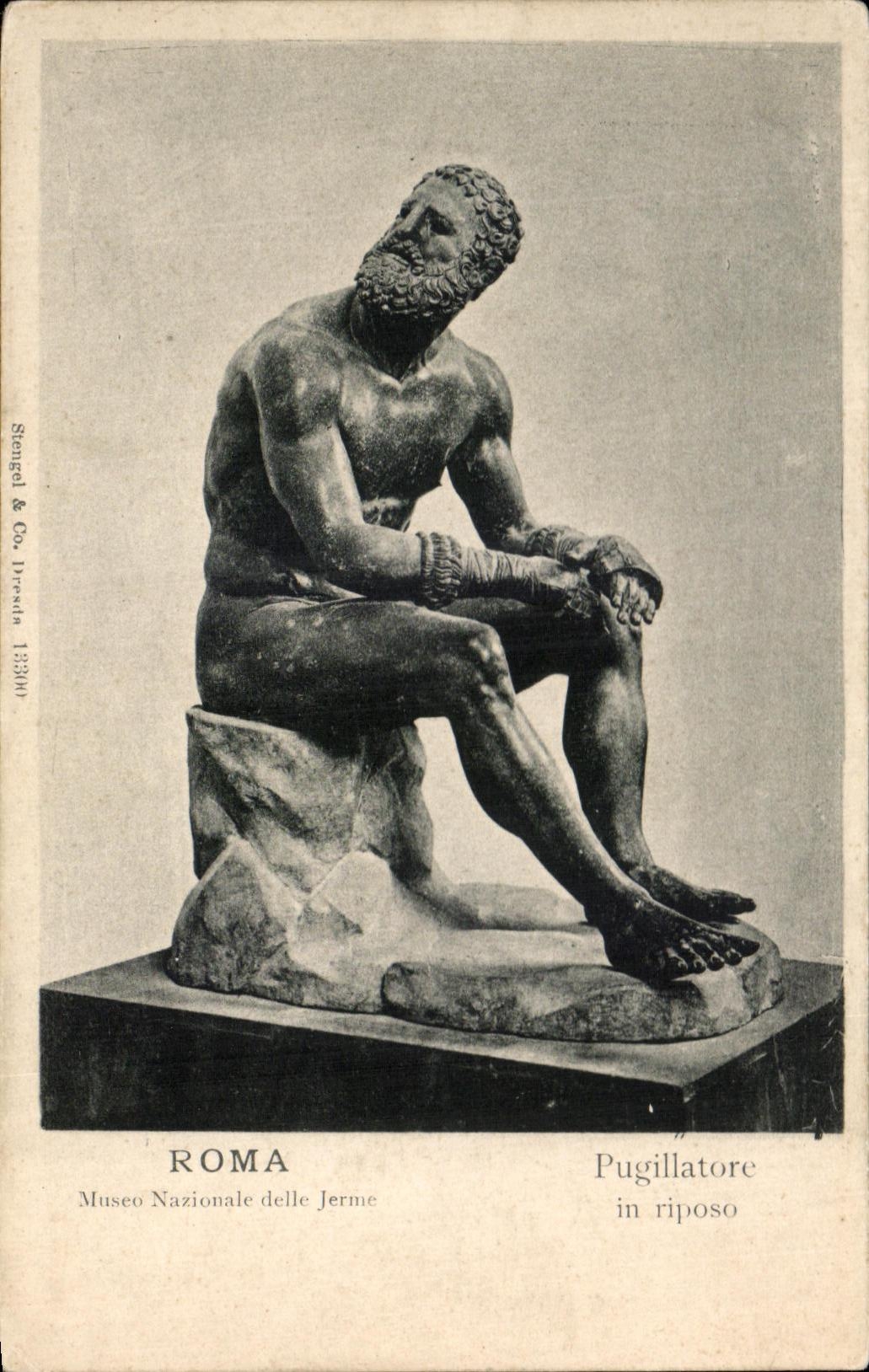 Delle CPA Roma Pugillatore en el nazionale Jerme de Museo del riposo