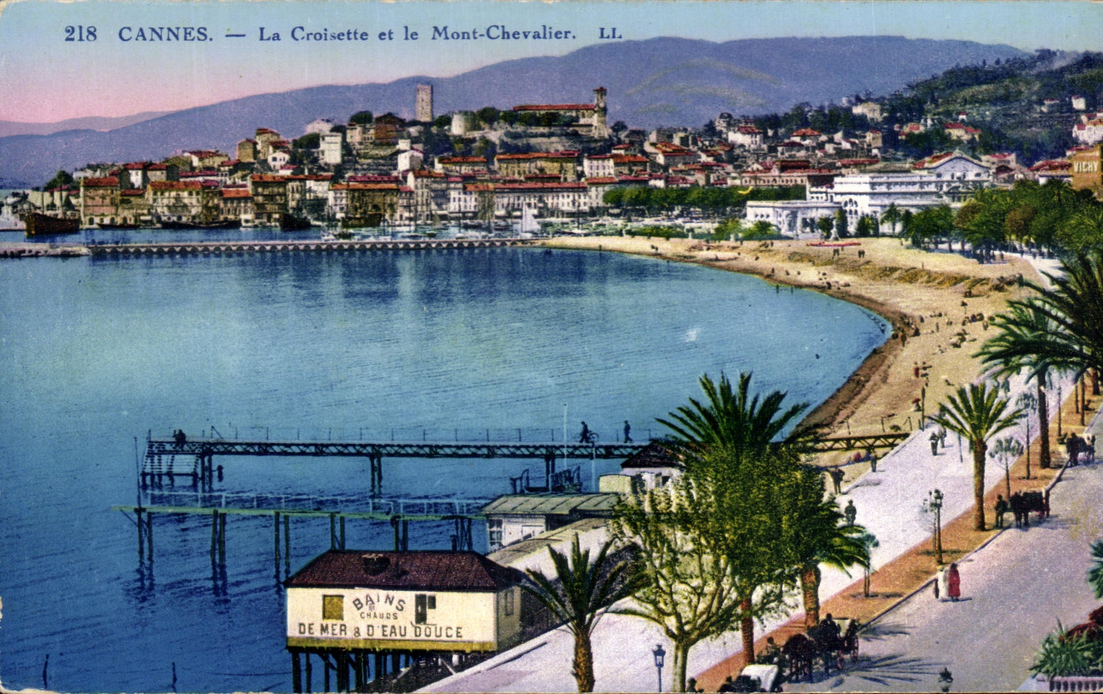 CPA Cannes the Small cross and the Mount Knight