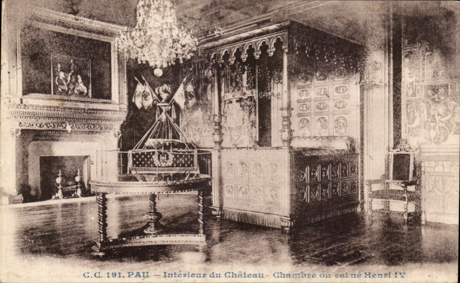 CPA Interior Pau of the Castle Room or is Henri IV