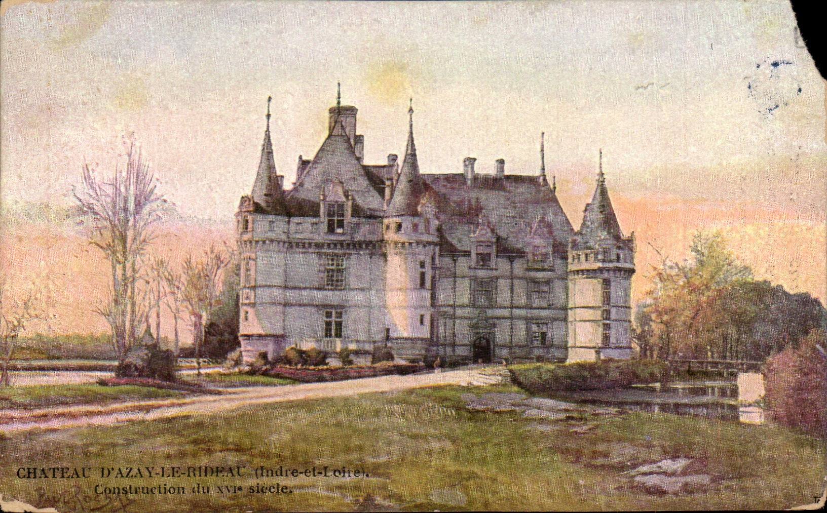 Castillo de CPA de Azay la cortina