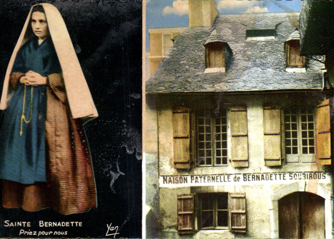 CPA Loudres Bernadette Soubirous and the Paternal House