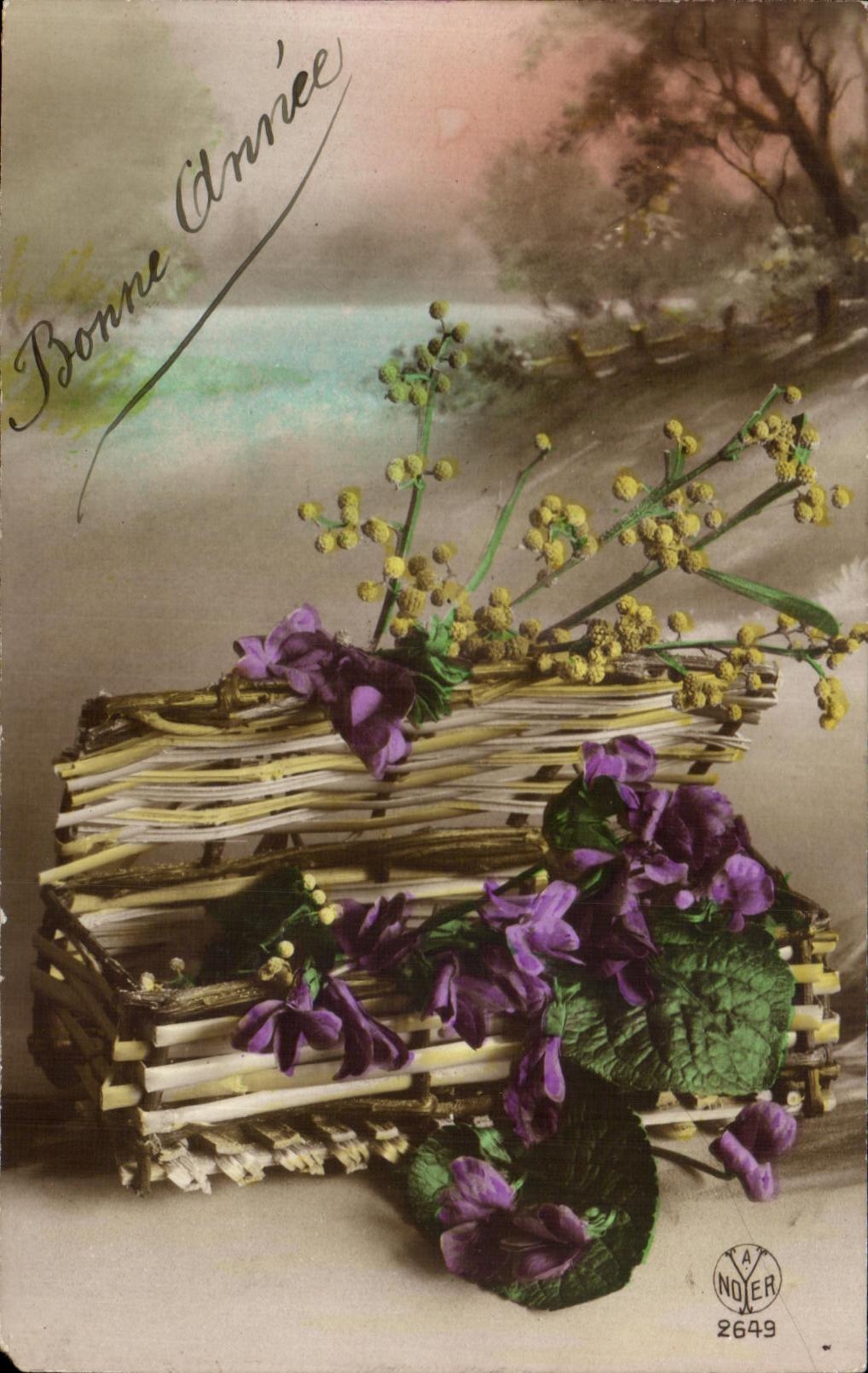 Flores de la Feliz Ano Nuevo de CPA