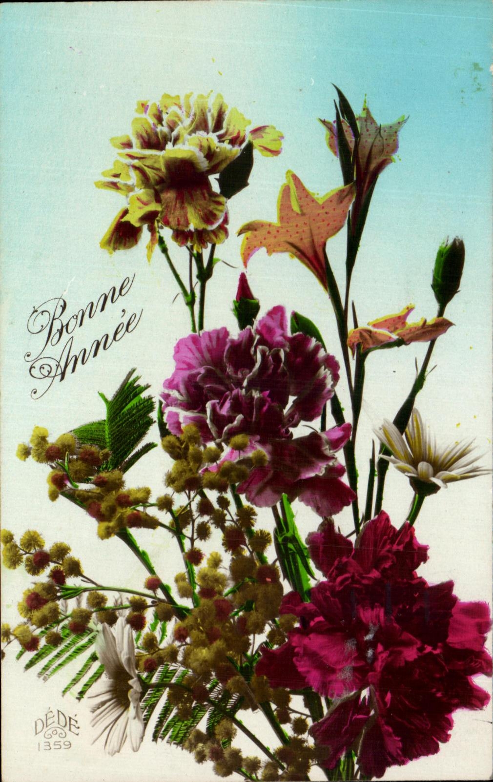 Flores de la Feliz Ano Nuevo de CPA