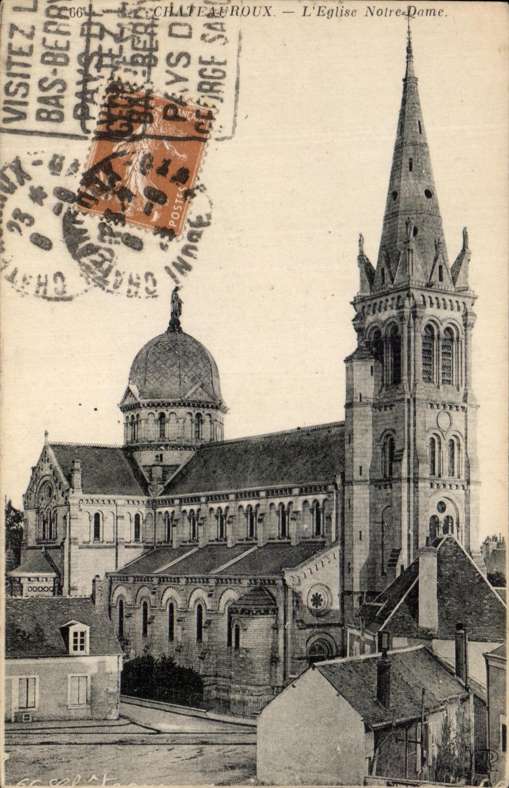 CPA Chateauroux the Notre Dame Church