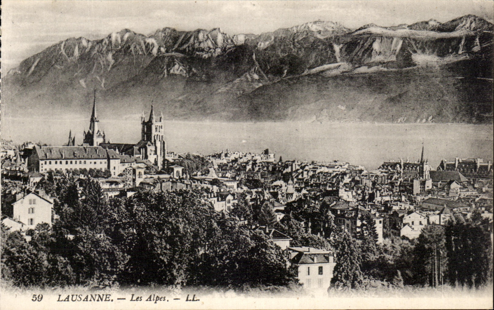 CPA Lausanne Les Alpes 