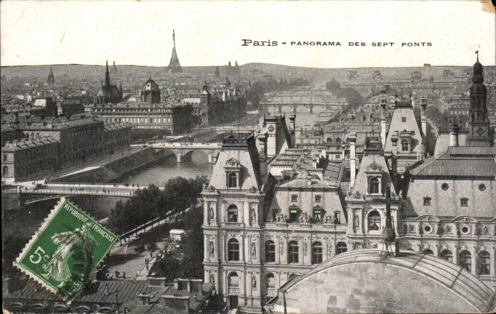 CPA Paris Panorama Of the Seven Bridges