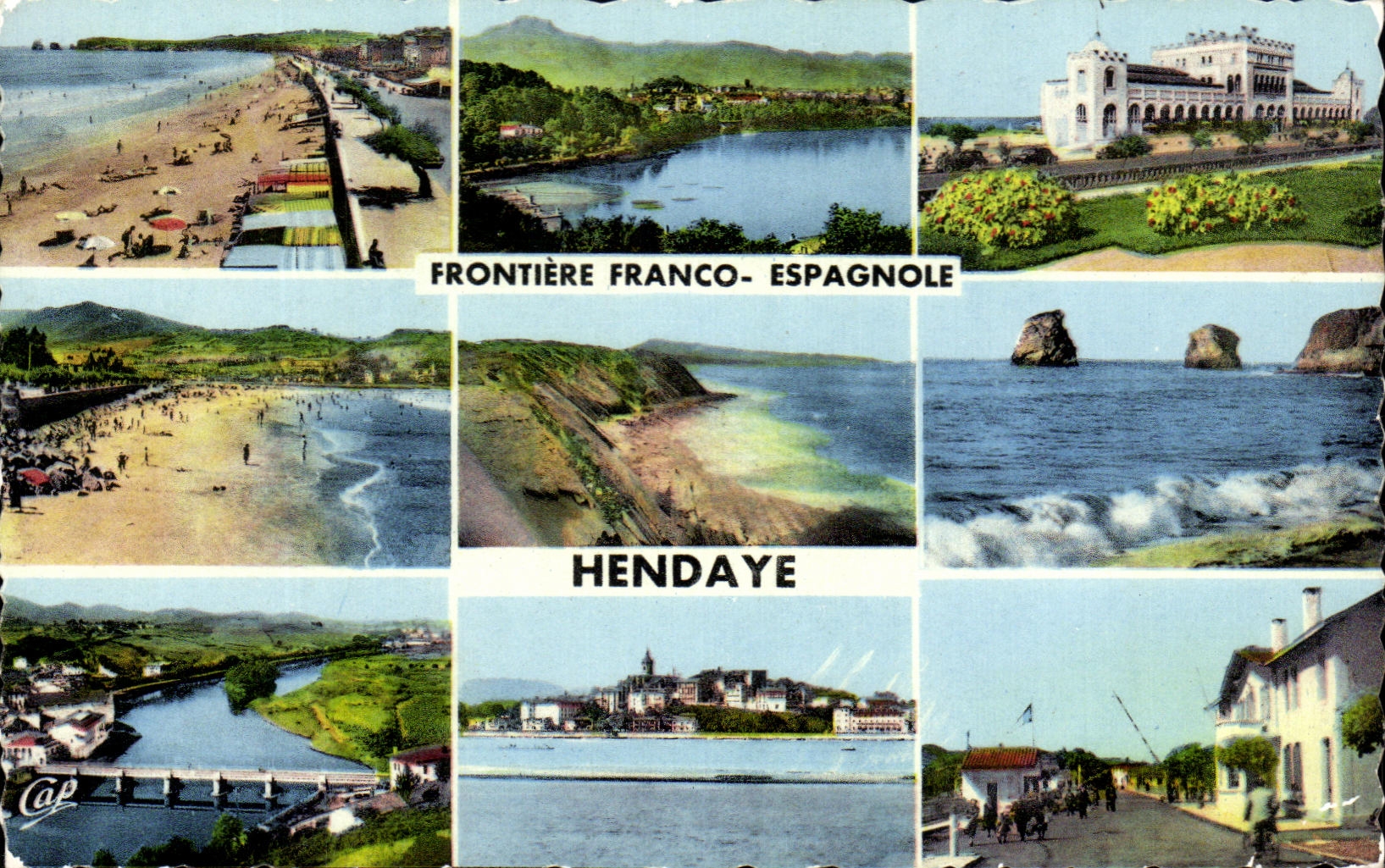 CPSM Free Spanish Border Hendaye