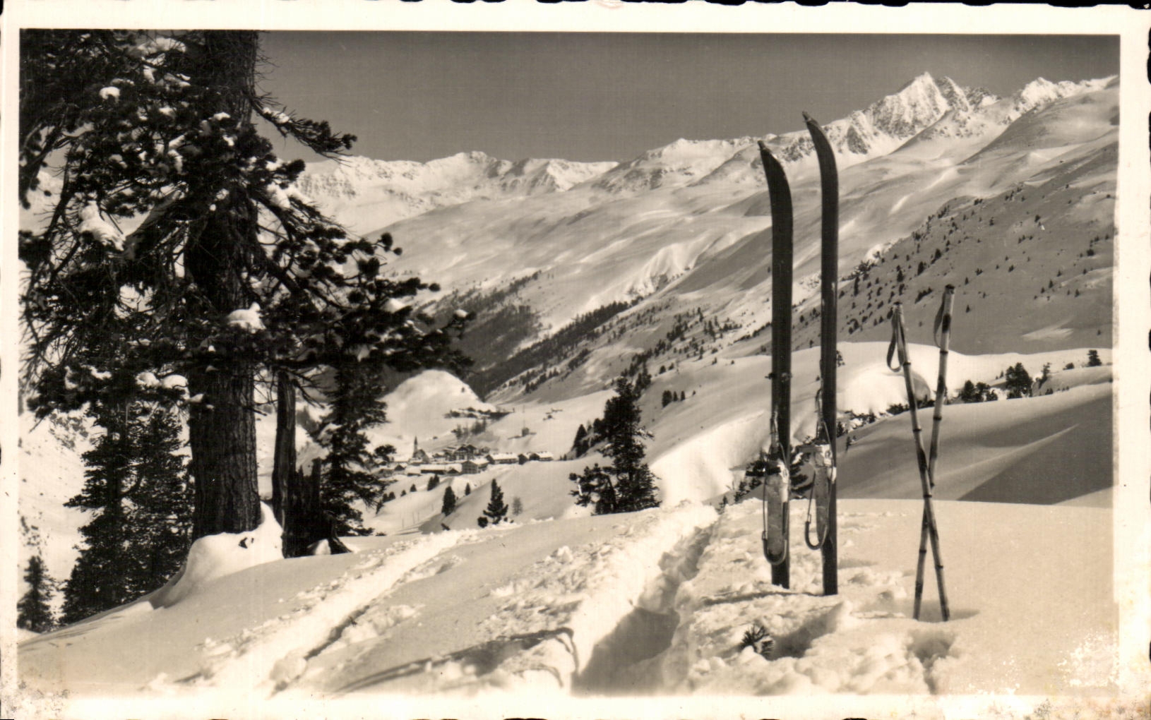 MIT Ober Gurgl de CPA Gurgler Waldabfahrt el Tirol