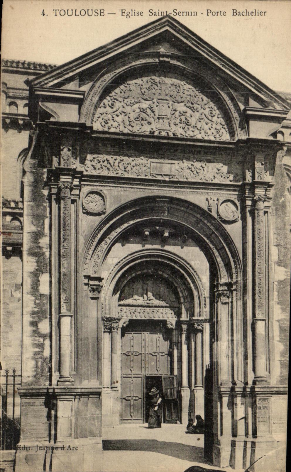 CPA Toulouse Eglise Saint Sernin Porte Bachelier