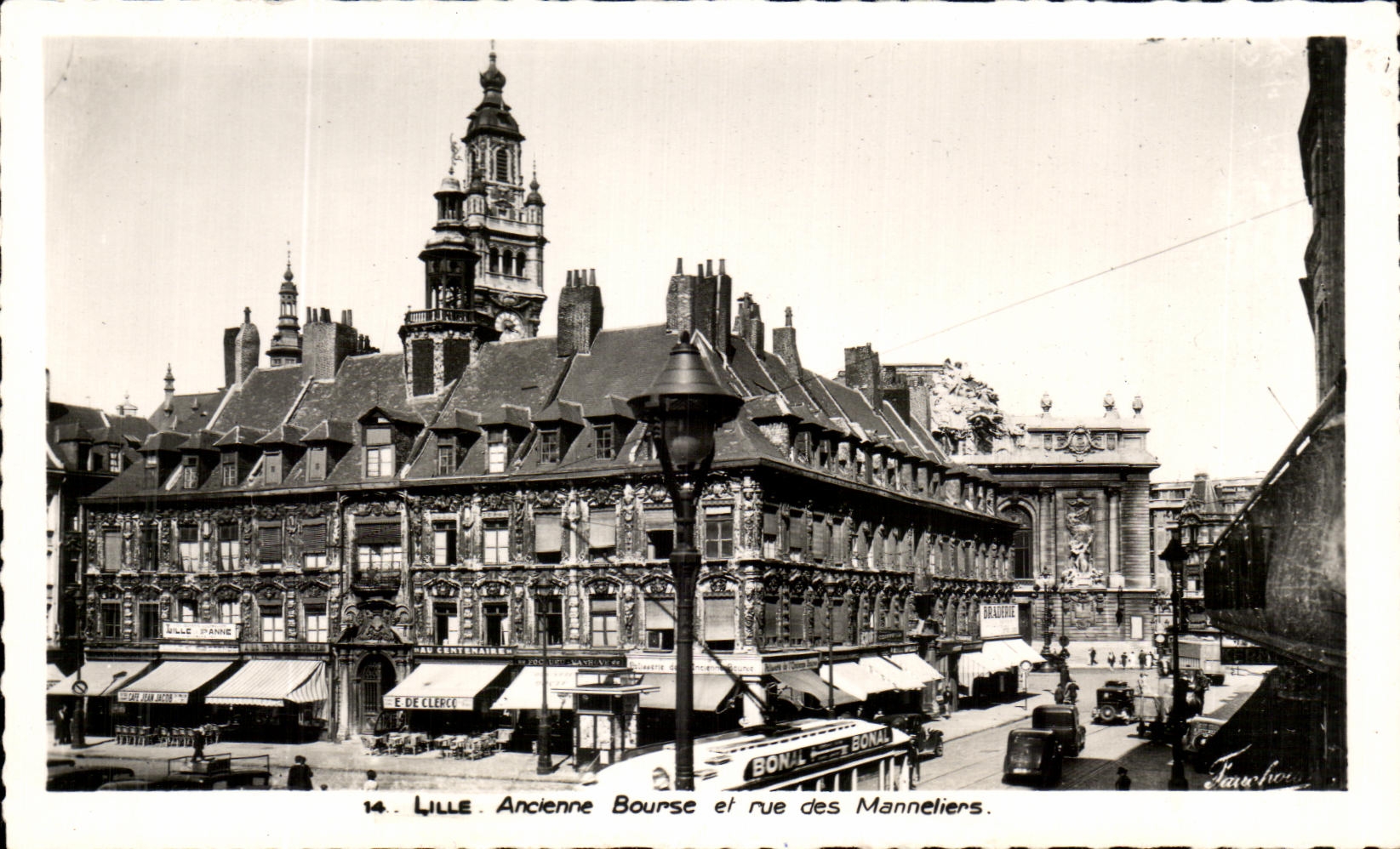 CPA Lille Anclenne Stock Exchange and street of Manneliers