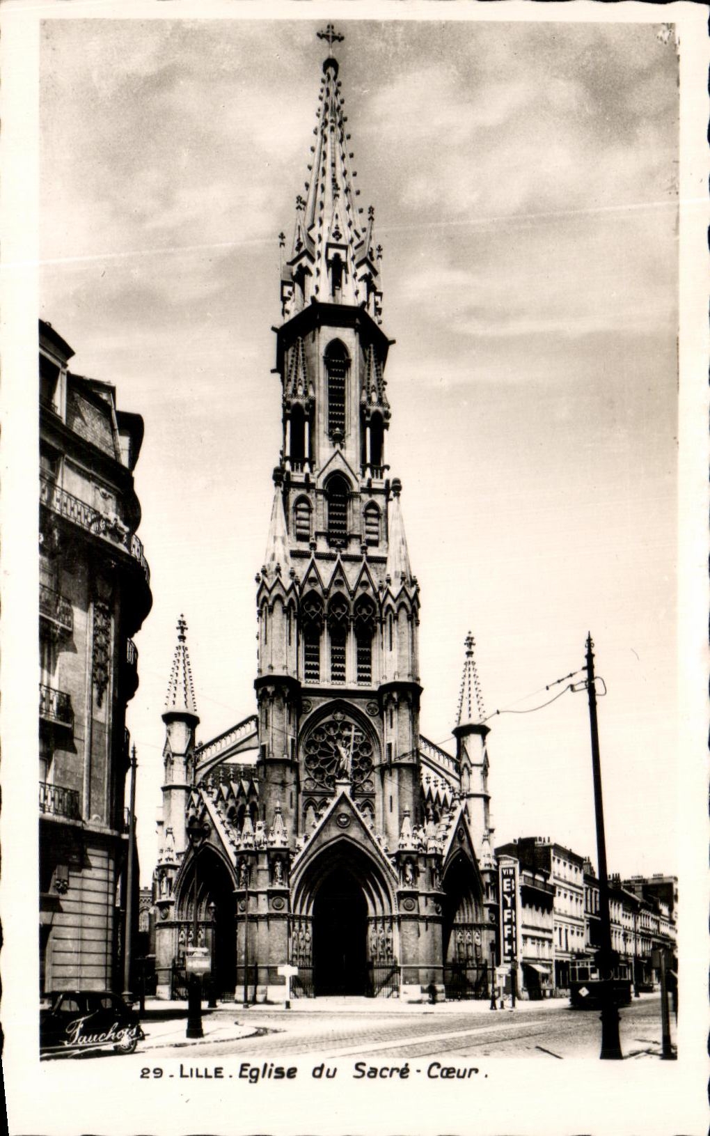 CPA Lille Church of the Sacring Heart