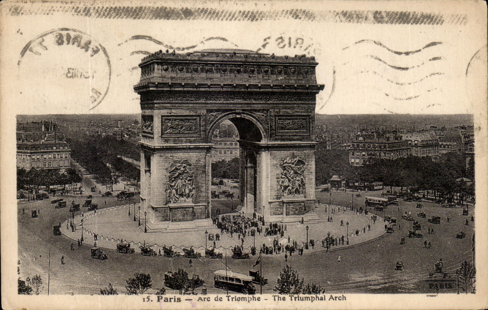 CPA Paris Arc de Triomphe 