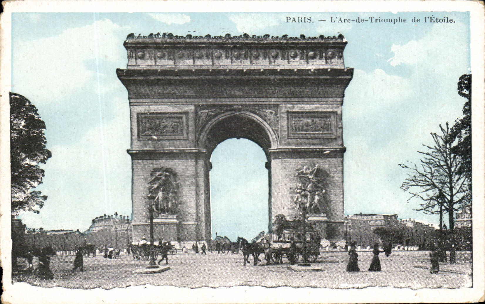 CPA Paris L'Arc de Triomplie de I'Etoile