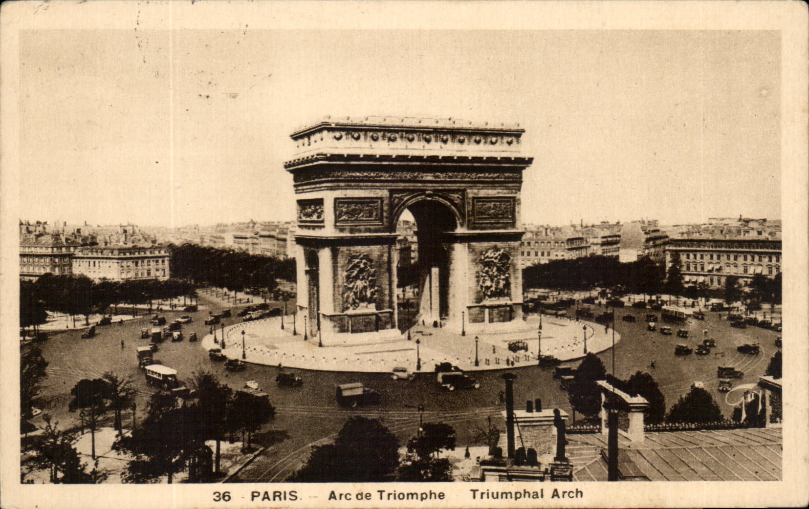 CPA Paris Arc de Triomphe