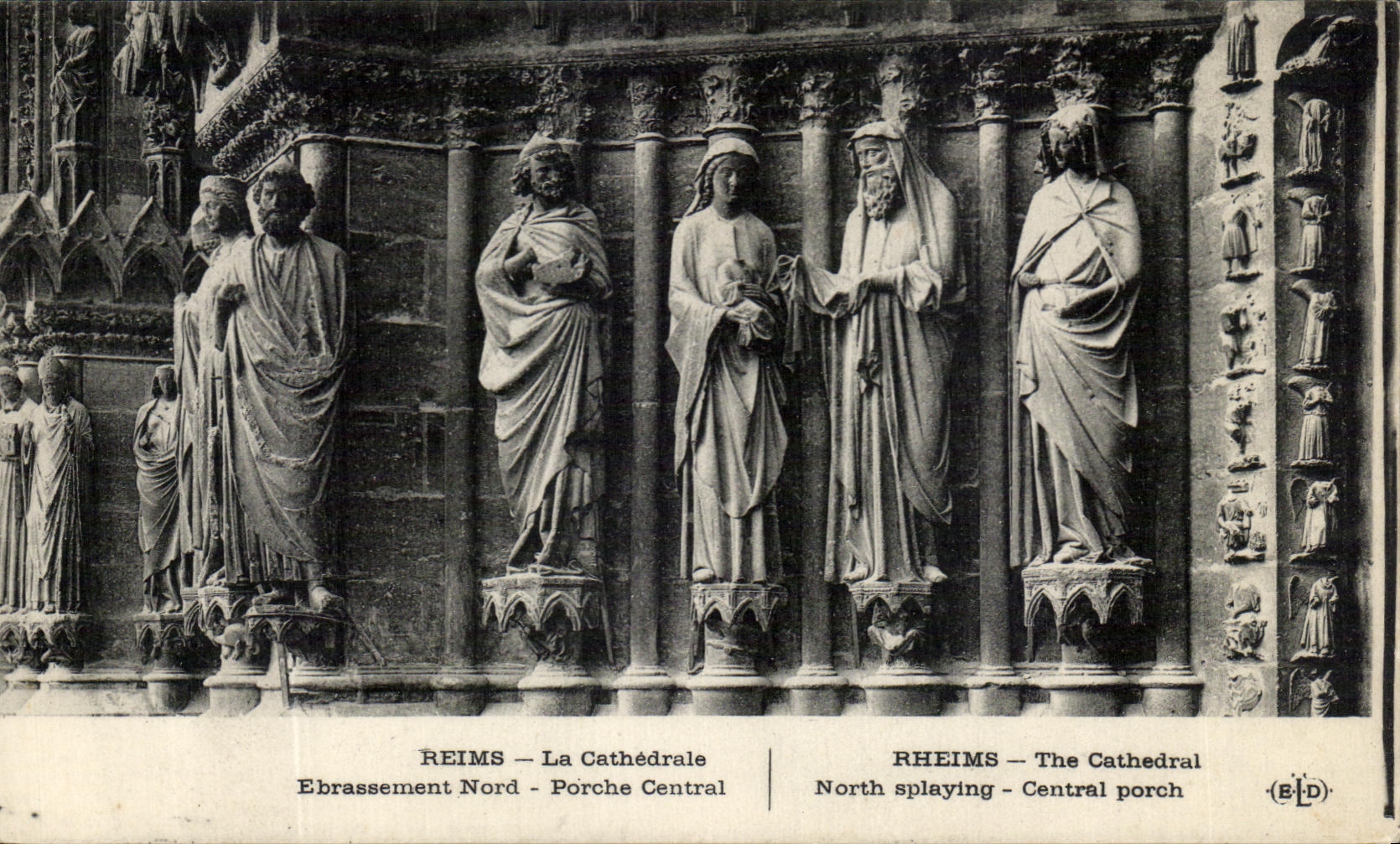 CPA Rheims the Northern Cathedral Splaying